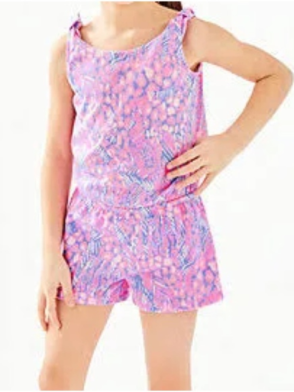 Lilly Pulitzer Girls Pink Romper